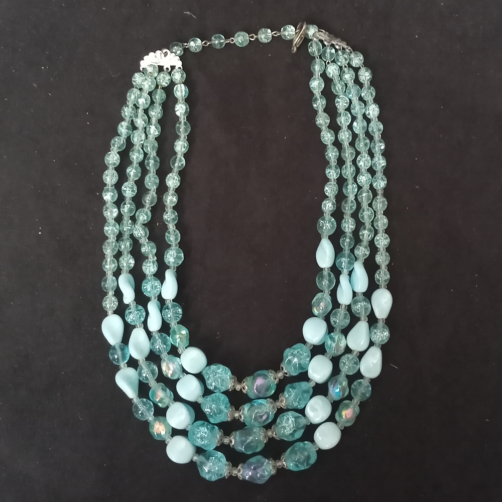 Blue Beaded Necklace